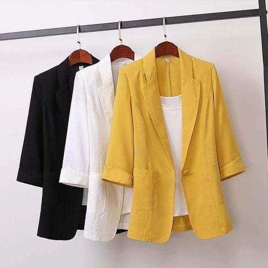 【50%OFF】【M-4XL】2024 nou costum blazer de dama marime plus, casual si versatil